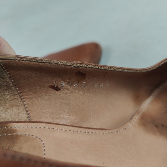 Dries Van Noten Pumps Womens 36.5 6.5 Brown Leather Snake Print Block Heel Shoes - Picture 10 of 13